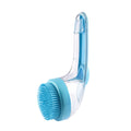 Pet Shower & Grooming Brush – Soft Bristle Bath Brush with Shampoo Dispenser for Cats & Dogs