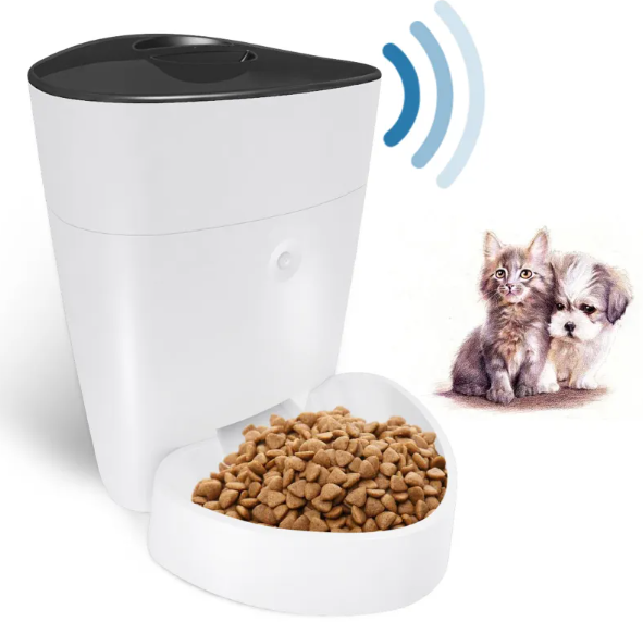 Smart Automatic Pet Feeder with Voice Recording & Portion Control