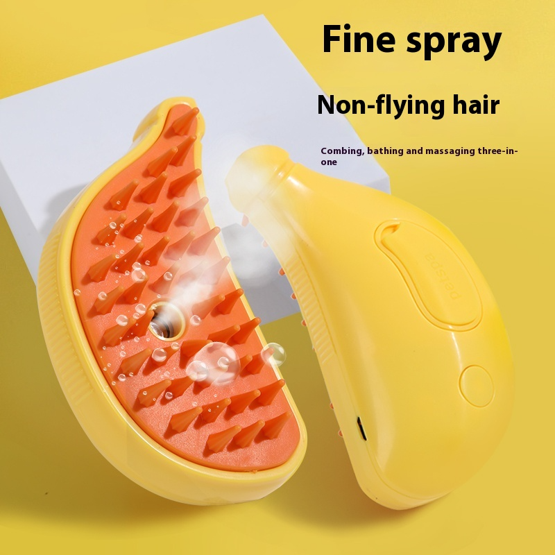Pet Spray Massage Comb – 2-in-1 Brush & Mist for Cats & Dogs