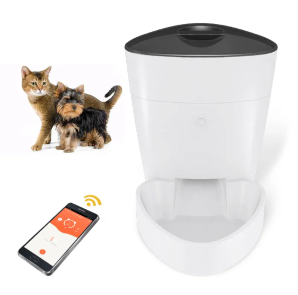 Smart Automatic Pet Feeder with Voice Recording & Portion Control