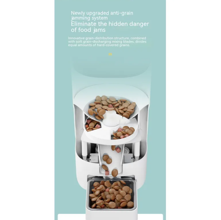 Smart Automatic Cat Feeder with App, Button & Camera Control