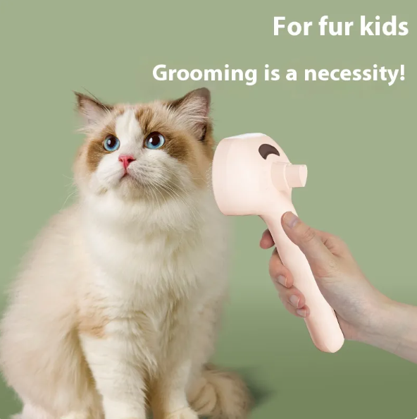 2-in-1 Mist Spray Pet Grooming Comb for Cats & Small Pets