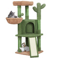 Yaheetech 42" Cactus Cat Tree with Condo, Basket & Scratching Posts
