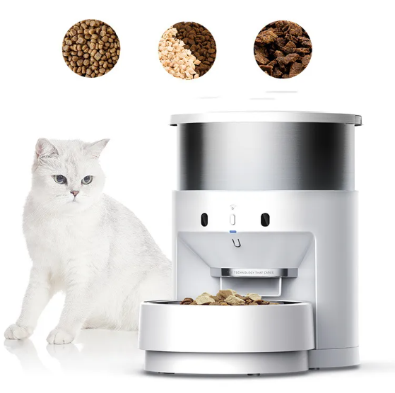 Stainless Steel Automatic Pet Feeder with Scheduled Feeding