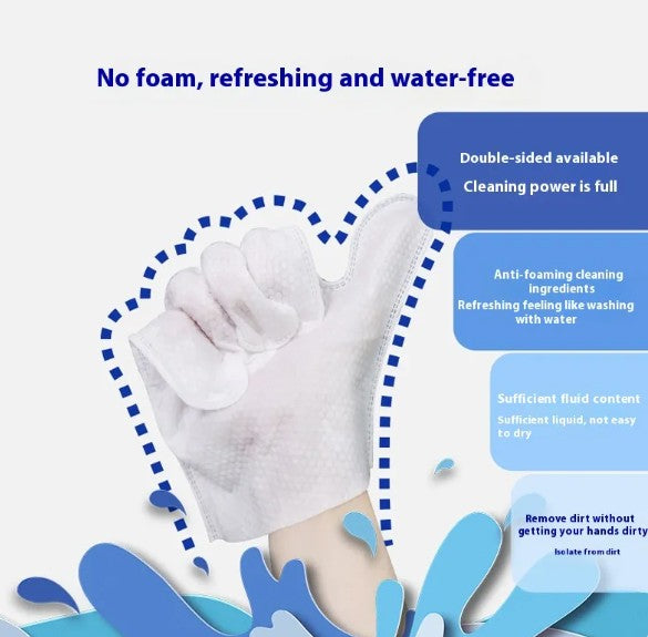 Pet Bath-Free Cleaning Gloves with Wet Wipes – No-Rinse Grooming