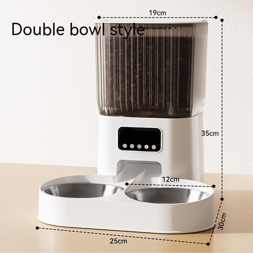 5L WiFi Smart Pet Feeder with Video Monitoring & Stainless Steel Bowls