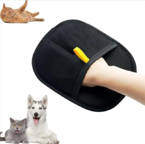Electrostatic Pet Hair Removal Gloves – Two-Way Bristles for Cats & Dogs
