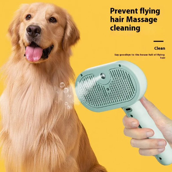 2-in-1 Mist Spray Pet Grooming Comb for Cats & Small Pets