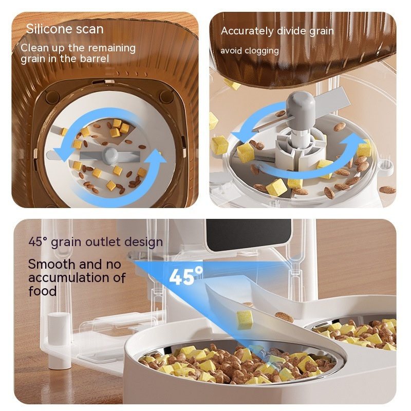 5L WiFi Smart Pet Feeder with Video Monitoring & Stainless Steel Bowls