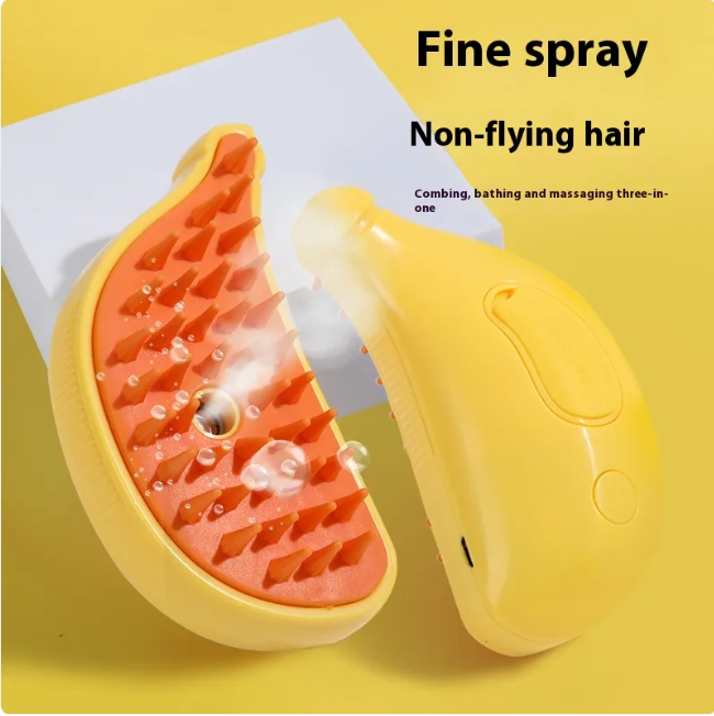 Pet Spray Massage Comb – 2-in-1 Brush & Mist for Cats & Dogs