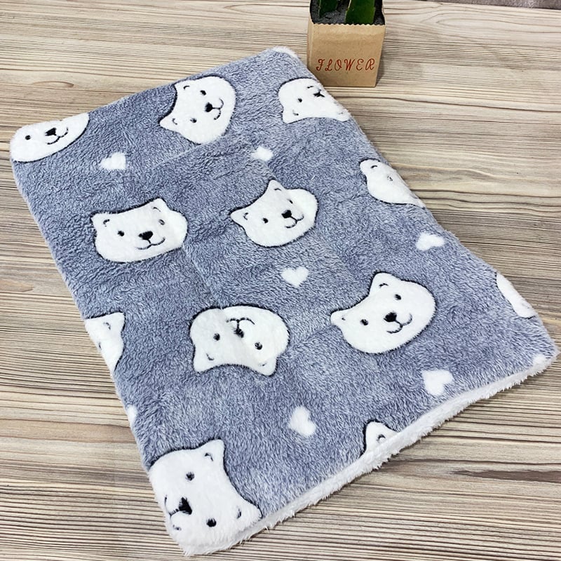 Winter Pet Warm Sleeping Pad – Thick Double-Sided Cushion in Multiple Sizes & Designs
