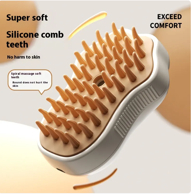 Pet Spray Massage Comb – 2-in-1 Brush & Mist for Cats & Dogs