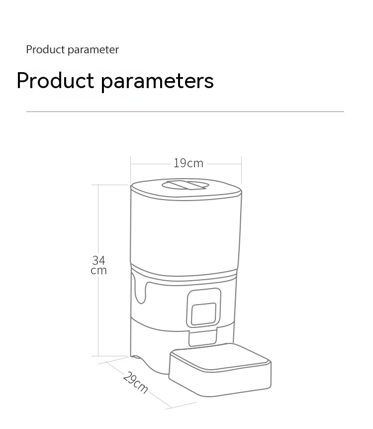6L Smart Automatic Pet Feeder with WiFi App & Camera Option